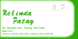 melinda patay business card